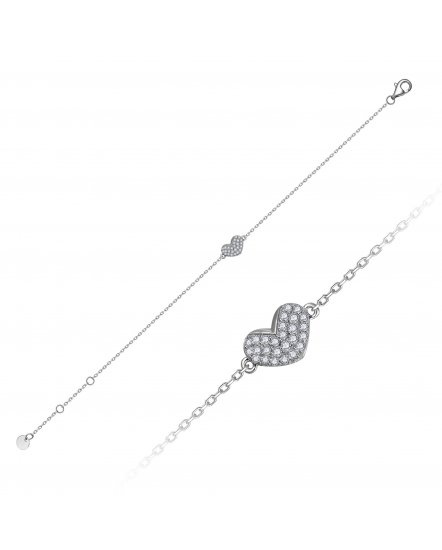 HEART SHAPE DIAMOND BRACELET (TB897)