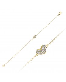 HEART SHAPE DIAMOND BRACELET (TB897)