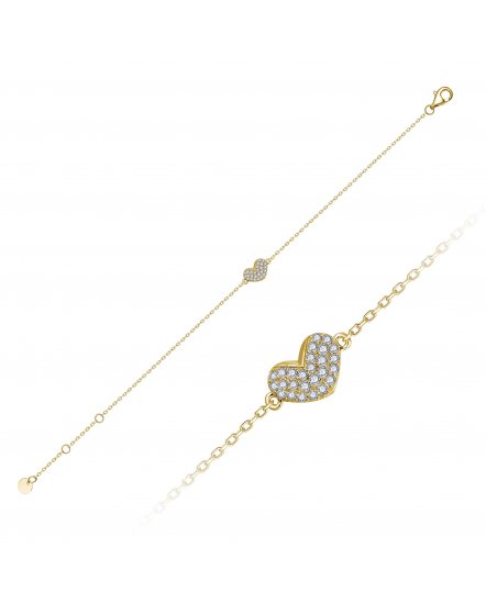 HEART SHAPE DIAMOND BRACELET (TB897)