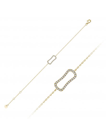 OPEN BAR DIAMOND BRACELET (TB898)