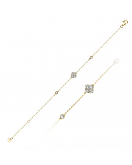 CLOVER STYLE DIAMOND BRACELET (TB929)