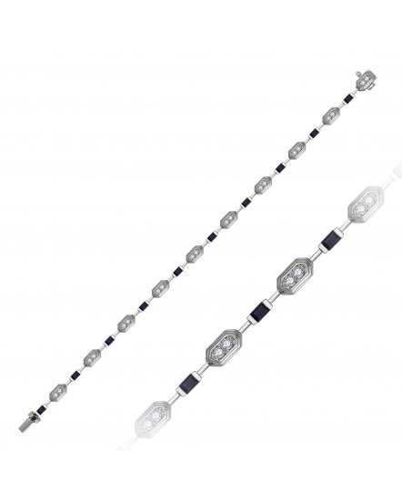 SAPPHIRE DIAMOND BRACELET (TB932)