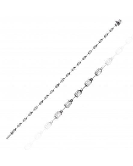 EMERALD CUT DIAMOND BRACELET (TB947)
