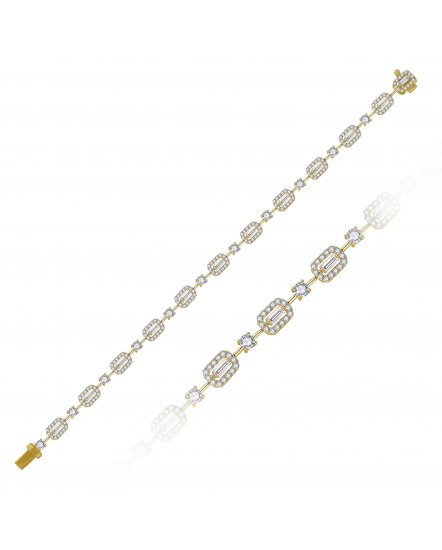BAGUETTE DIAMOND BRACELET (TB955)