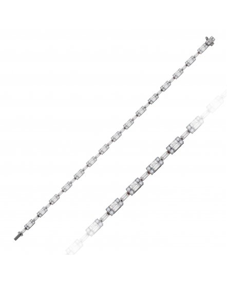BAGUETTE DIAMOND BRACELET (TB956)