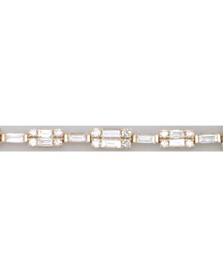 BAGUETTE DIAMOND BRACELET (TB956)