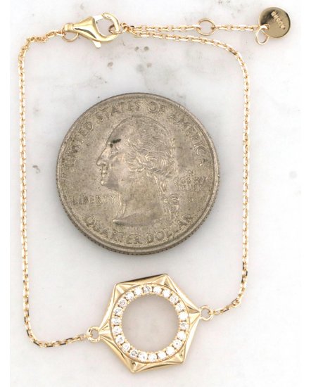 HEXAGON STYLE DIAMOND BRACELET (TB960)