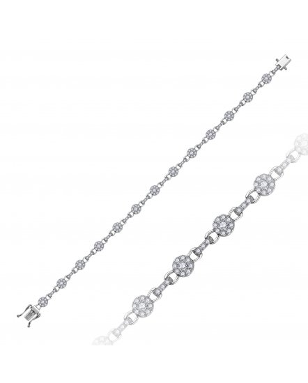 LINK STYLE DIAMOND BRACELET (TB966)