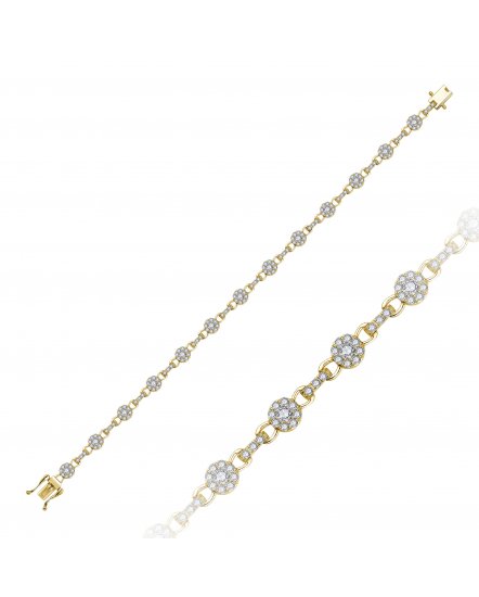 LINK STYLE DIAMOND BRACELET (TB966)