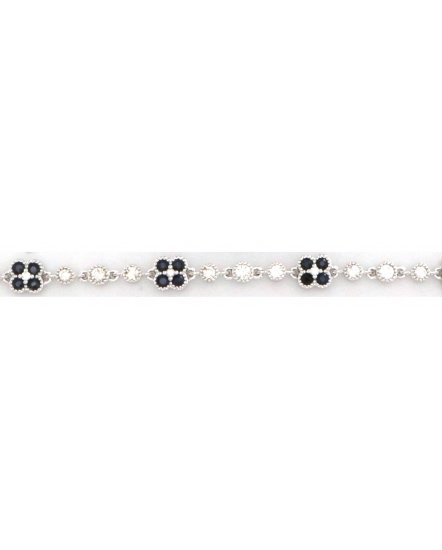 CLOVER STYLE SAPPHIRE DIAMOND BRACELET (TB969)