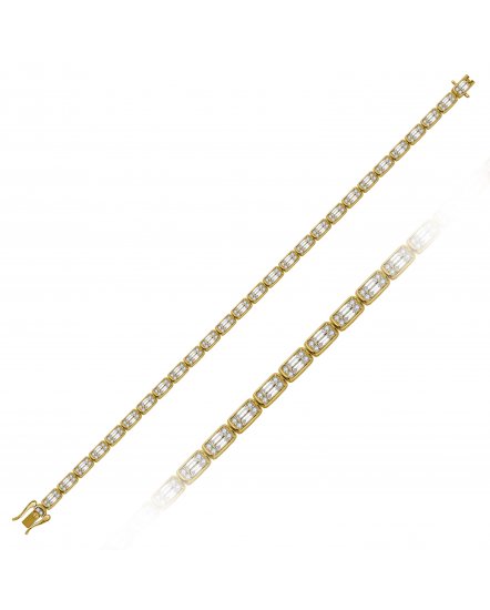 BAGUETTE DIAMOND BRACELET (TB972)