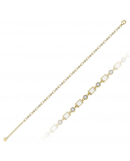 BAGUETTE DIAMOND BRACELET (TB983)