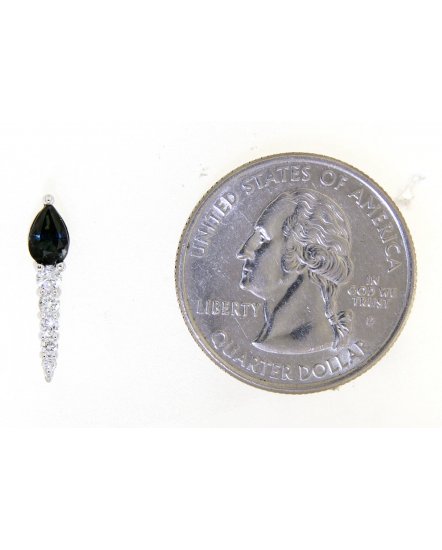 STRAIGHT BAR STYLE SAPPHIRE DIAMOND DANGLING  (TE1007)
