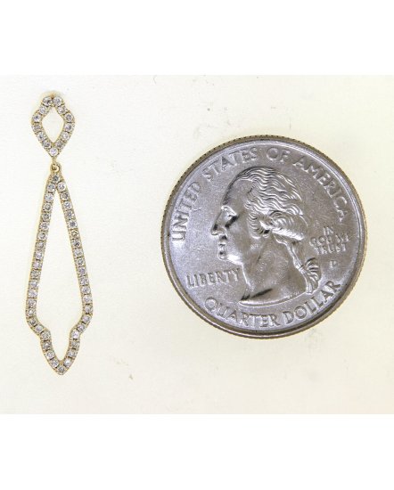 LEAF STYLE DIAMOND DANGLING (TE1011)