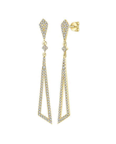 TRIANGLE STYLE DIAMOND DANGLING (TE1013)