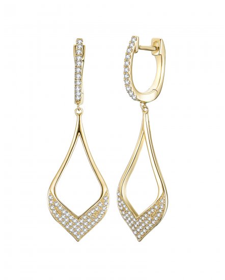 LEAF STYLE DIAMOND DANGLING (TE1014)