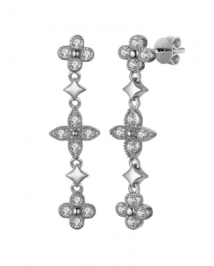 CLOVER STYLE DIAMOND DANGLING (TE1018)