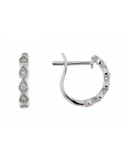 PEAR STYLE DIAMOND HUGGIES (TE1023)