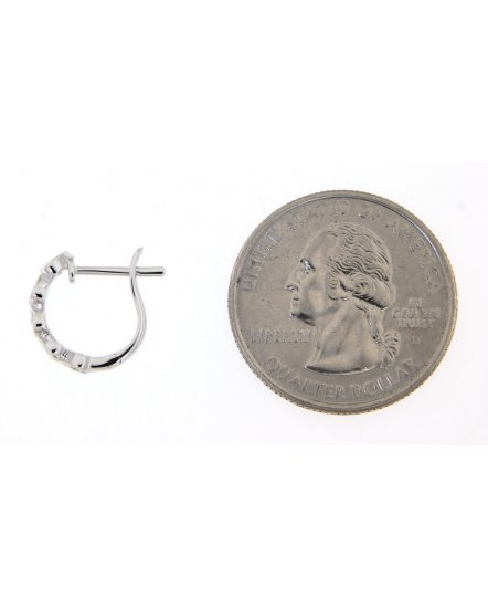 PEAR STYLE DIAMOND HUGGIES (TE1023)