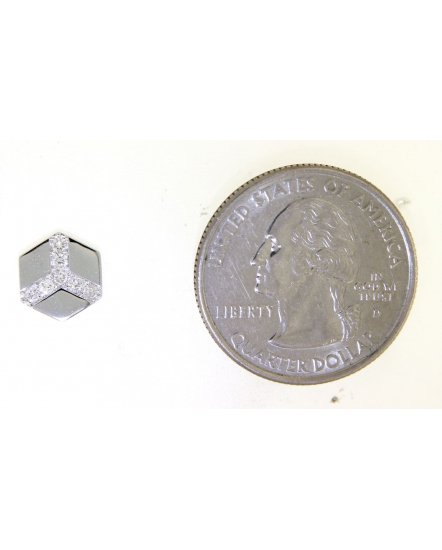 HEXAGON STYLE DIAMOND STUDS (TE1025)