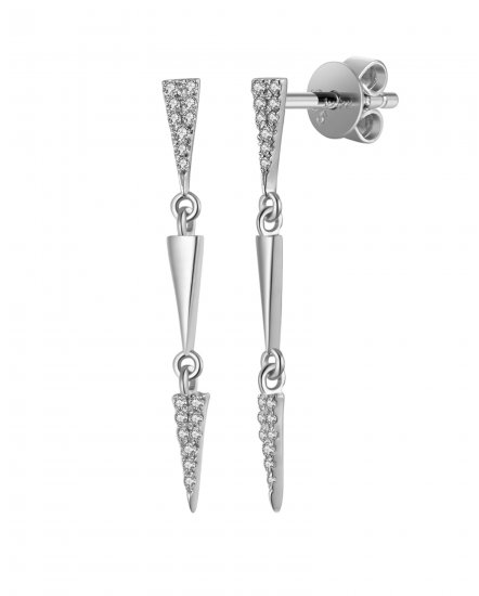 TRIANGLE STYLE DIAMOND DANGLING (TE1028)