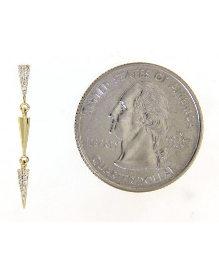 TRIANGLE STYLE DIAMOND DANGLING (TE1028)