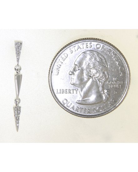 TRIANGLE STYLE DIAMOND DANGLING (TE1028)