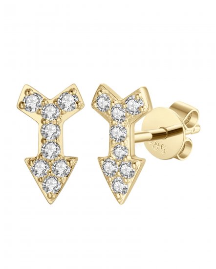 ARROW STYLE DIAMOND STUDS (TE1029)
