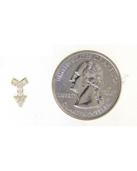 ARROW STYLE DIAMOND STUDS (TE1029)