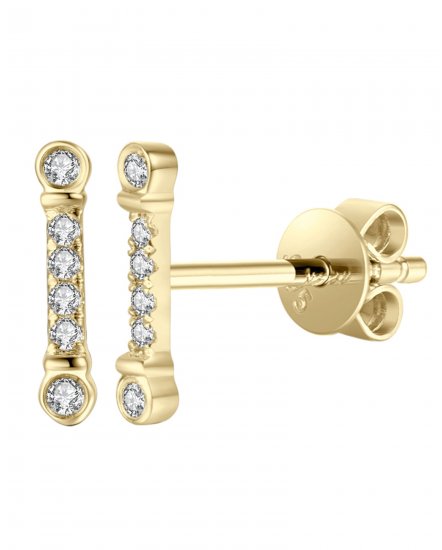 STRAIGHT BAR DIAMOND STUDS (TE1030)