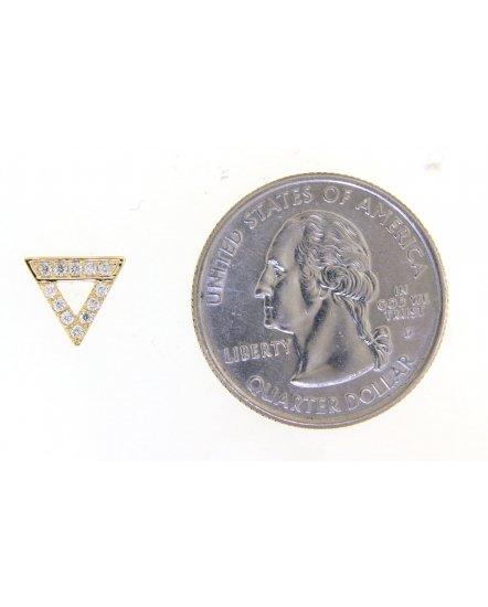 TRIANGLE STYLE DIAMOND STUDS (TE1031)