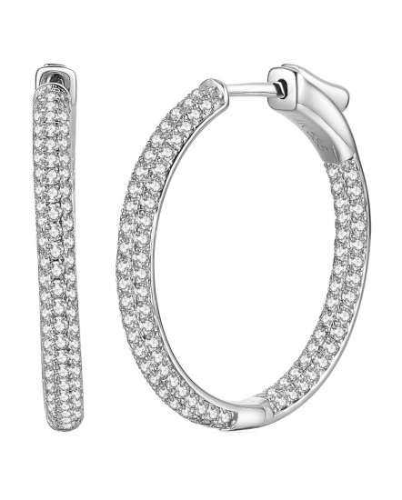 INSIDE OUTSIDE DIAMOND HOOPS (TE1034)