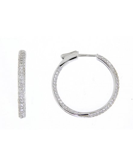 INSIDE OUTSIDE DIAMOND HOOPS (TE1034)