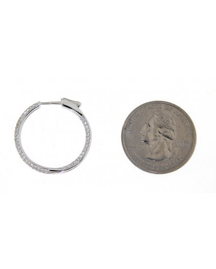 INSIDE OUTSIDE DIAMOND HOOPS (TE1034)