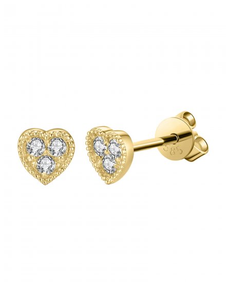 HEART SHAPE DIAMOND STUDS (TE1035)