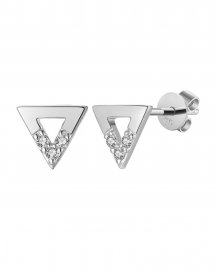 TRIANGLE STYLE DIAMOND STUDS (TE1036)