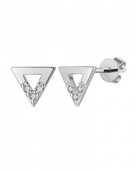 TRIANGLE STYLE DIAMOND STUDS (TE1036)