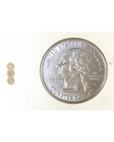 STRAIGHT BAR DIAMOND STUDS (TE1038)