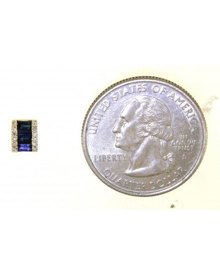 COLORED STONE DIAMOND STUDS (TE1041)