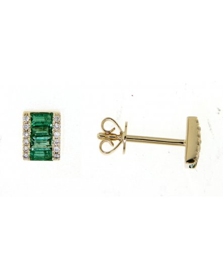 COLORED STONE DIAMOND STUDS (TE1041)