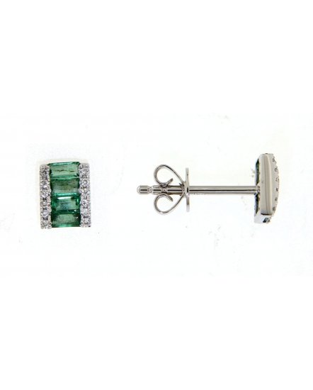 COLORED STONE DIAMOND STUDS (TE1041)