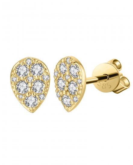 PEAR STYLE DIAMOND STUDS (TE1042)