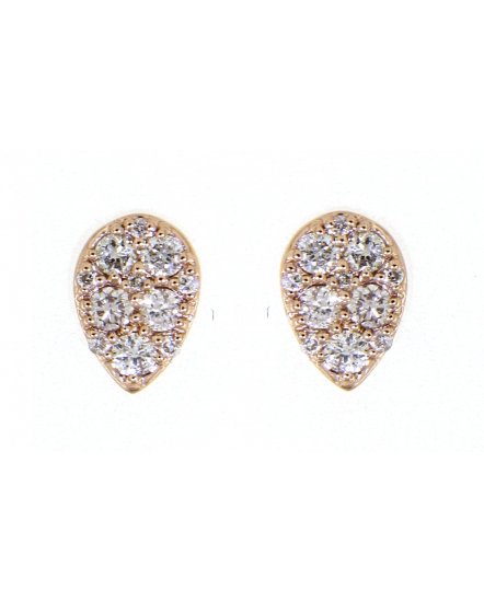 PEAR STYLE DIAMOND STUDS (TE1042)