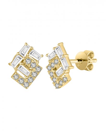 BAGUETTE  DIAMOND STUDS (TE1053)