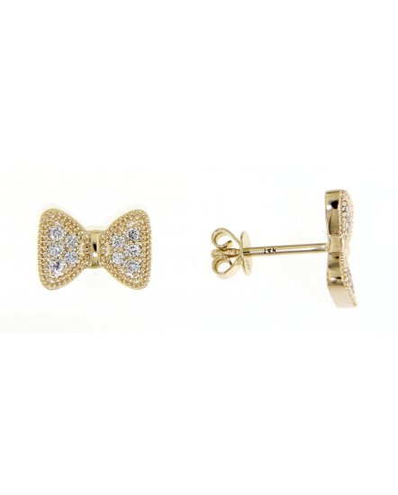 BOW DIAMOND STUDS (TE1054)