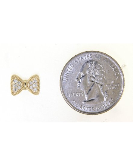 BOW DIAMOND STUDS (TE1054)