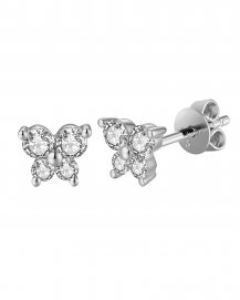 BUTTERFLY SHAPE DIAMOND STUDS (TE1055)
