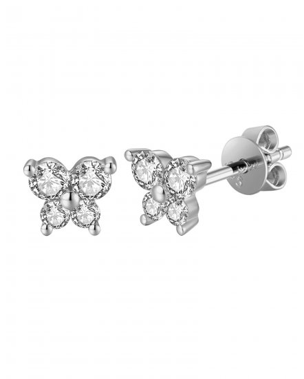 BUTTERFLY SHAPE DIAMOND STUDS (TE1055)