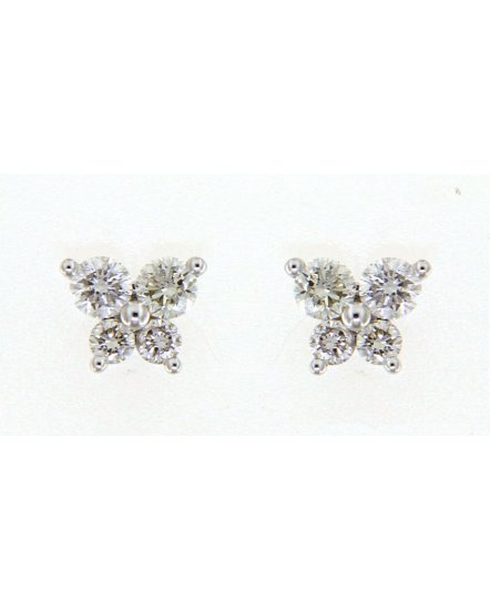 BUTTERFLY SHAPE DIAMOND STUDS (TE1055)