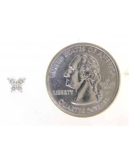 BUTTERFLY SHAPE DIAMOND STUDS (TE1055)